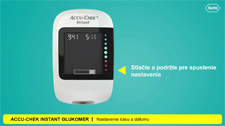 Accu-Chek® Instant novej generácie nastavenie času a dátumu